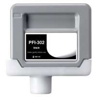 Compatible Canon PFI-302BK ink cartridge, pigment black
