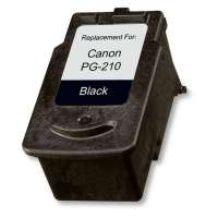Remanufactured Canon PG-210 ink cartridge, pigment black