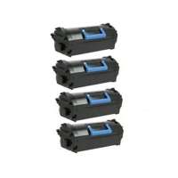 Remanufactured Dell 331-9756 (X5GDJ) toner cartridges - high capacity (high yield) black - 4-pack