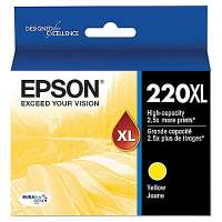 Epson 220XL, T220XL420 OEM ink cartridge, yellow