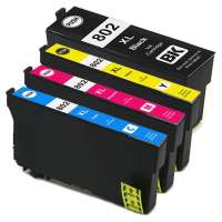 Remanufactured inkjet cartridges Multipack for Epson 802XL - 4 pack