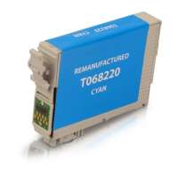 Remanufactured Epson T068220 (68) inkjet cartridge - high capacity cyan