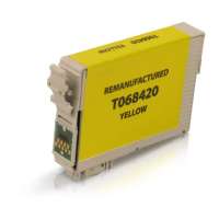 Remanufactured Epson T068420 (68) inkjet cartridge - high capacity yellow