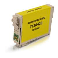 Remanufactured Epson 126, T126420 ink cartridge, high yield, yellow