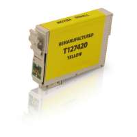 Remanufactured Epson 127, T127420 ink cartridge, extra high yield, yellow
