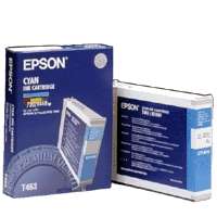 Epson T463011 OEM ink cartridge, cyan