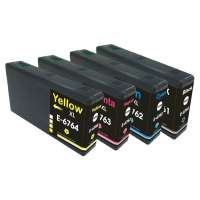 Remanufactured Epson 676XL ink cartridges, high yield, 4 pack