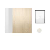 Wood Wall Art - V72K1 (300mm x 400mm x 19 mm) - 5 pieces