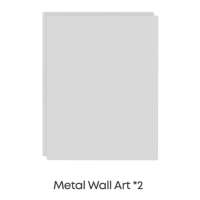 Metal Wall Art - V72M0 (300mm x 400mm x 1 mm) - 2 pieces
