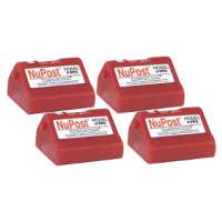 Compatible Pitney Bowes 769-0 postage meter ink cartridge, fluorescent red, 4 pack