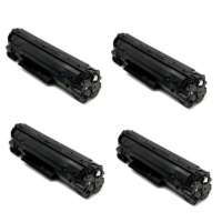 Compatible HP CF217A (17A) toner cartridges - WITHOUT CHIP - 4-pack