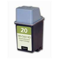 Remanufactured HP C6614DN (HP 20) inkjet cartridge - black