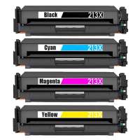 Compatible HP 213X toner cartridges - 4-pack