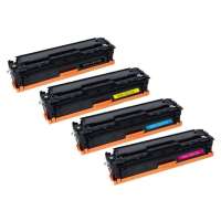 Compatible HP 305A, CE410A, CE411A, CE413A, CE412A toner cartridges, 4 pack