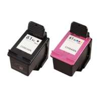 Remanufactured HP 61XL ink cartridges, 2 pack
