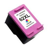 Remanufactured HP 62XL, C2P07AN ink cartridge, high yield, tri-color