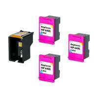 3 Plug-In Cartridges for HP 64XL (Color, 3-Plugins with an OEM printhead)