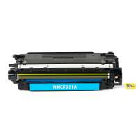Compatible HP 653A, CF321A toner cartridge, 16500 pages, cyan