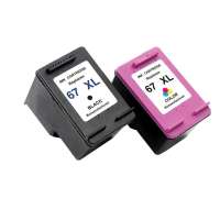 Remanufactured ink cartridges Multipack for HP 67XL - 2 pack
