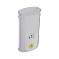 Remanufactured HP F9J65A (728XL) inkjet cartridge - high capacity yellow