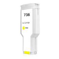 Remanufactured HP 676M8A (738 300-ml) inkjet cartridge - high capacity yellow