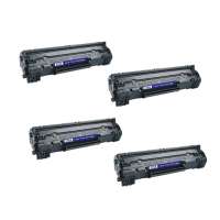 Compatible HP CE278A (78A) toner cartridges - JUMBO (extra high) capacity - 4-pack