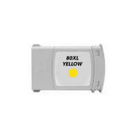 Remanufactured HP 80, C4848A ink cartridge, 350ml high yield, yellow