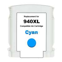 High Quality PREMIUM CARTRIDGE for the HP 940XL, C4907AN ink cartridge, made in the United States, high yield, cyan