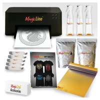 MagicLine ONE Complete HTF Printing Bundle - Includes Printer, Consumables for 100 Shirts