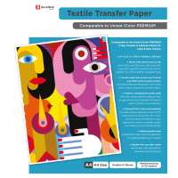 DuraFirm 2 Step Transfer and Adhesive Media Kit For Light and Dark Textiles -A4- 8.27 in x 11.69 in (210mm x 297mm) - equivalent to Uninet icolor PREMIUM Transfer Media and compatible with both icolor and OKI printers - includes 100 sets