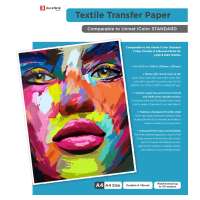 40 sheets A and B Media: DuraFirm 2 Step Transfer Paper - equivalent to Uninet icolor STANDARD Transfer Media and compatible with both iColor and OKI transfer printers (2 Step Transfer Media for Light andamp; Dark Textiles - A4 (210mm x 297mm) - includes 