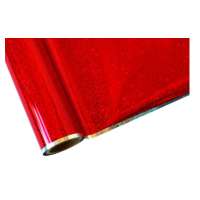 iColor Hot Stamping Foil - Red Glitter 12.5 in x 20 ft (318mm x 6.1m) Roll - includes 1 roll