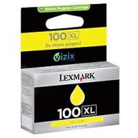 Lexmark 100XL, 14N1071 OEM ink cartridge, return program, high yield, yellow