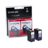 Lexmark 33, 18C0534 OEM ink cartridges, 2 pack