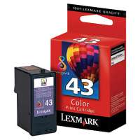 Lexmark 43XL, 18Y0143 OEM ink cartridge, high yield, color