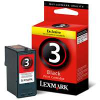 Lexmark 3, 18C1530 OEM ink cartridge, black