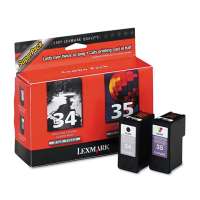 Lexmark 34, 35, 18C0535 OEM ink cartridges, 2 pack