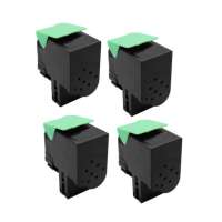 Remanufactured Lexmark 78C1U toner cartridges - ultra high capacity - 4-pack