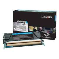Lexmark X748H1CG original toner cartridge, 10000 pages, cyan
