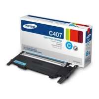 Samsung CLT-C407S original toner cartridge, 1000 pages, cyan