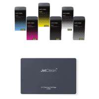 eufyMake E1 Ink Cartridge Kit - UV Ink (1 each) Black / Cyan / Magenta / Yellow / Gray (100ml each) and 1 cleaning cartridge (380ml) (V7240 Hard Bundle)